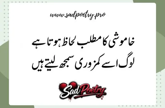 Heartbreak & Pain in Sad Poetry in Urdu 2 Lines