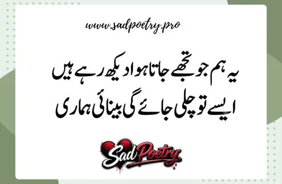 Heartbreak & Pain in Sad Poetry in Urdu 2 Lines