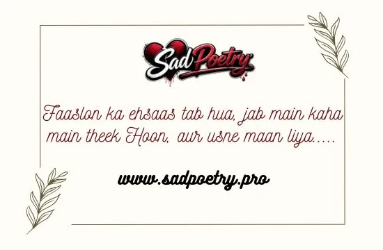 Pain with the Best Sad Poetry in Roman Urdu