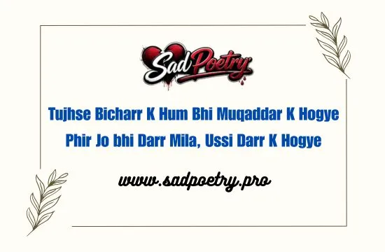 Pain with the Best Sad Poetry in Roman Urdu