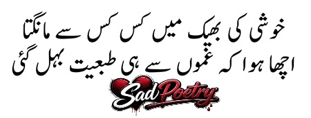 2 Line Shayari With Sad Poetry in Urdu Copy & Paste